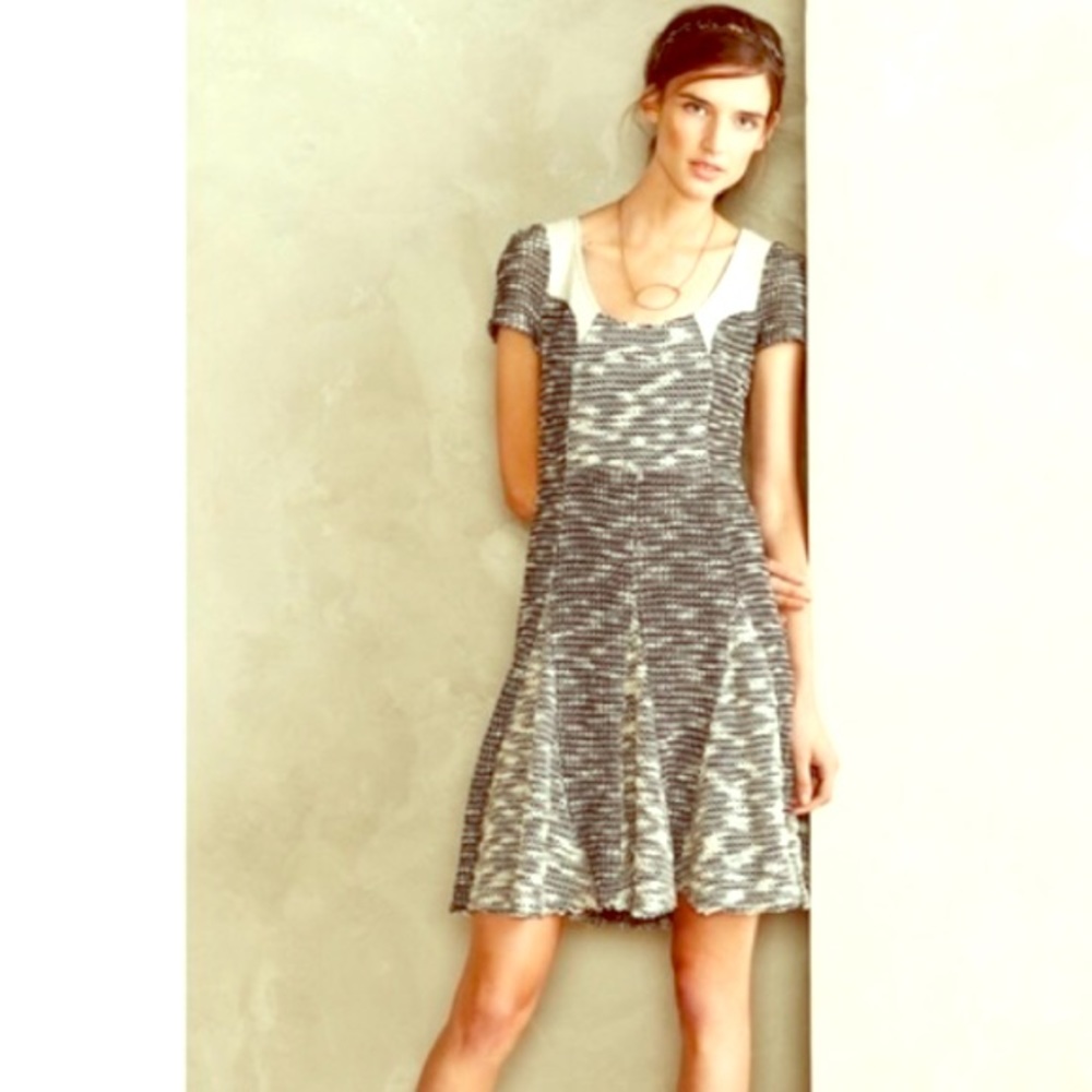 Vanessa Virginia Anthropologie ruffle knit dress